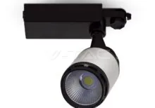 V-TAC VT-1337 25W LED Прожектор Релсов Монтаж Черно/Бяло Тяло Бяла Светлина