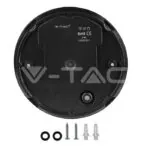 V-TAC VT-1349 12W LED Плафон Черно Тяло Топло Бяла Светлина IP65