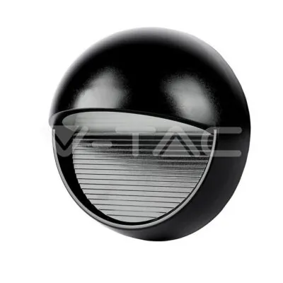 V-TAC VT-1405 3W LED   за Стъпала Черно Тяло Кръг Неутрално Бяла Светлина
