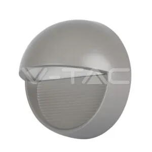 V-TAC VT-1407 3W LED   за Стъпала Сиво Тяло Кръг Неутрално Бяла Светлина
