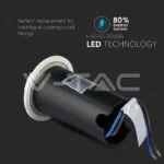 V-TAC VT-1471 1W LED Осветител за Стъпала Бял Четирипосочен 6500K