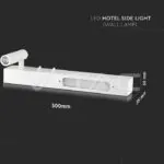 V-TAC VT-1488 3W+3W LED Стенна Лампа Спалня Бяла 3000K