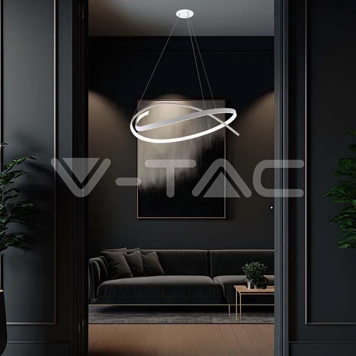 V-TAC VT-14997 LED Осветител 48W Висящ 800x1200мм Димиращ Бял 4000К