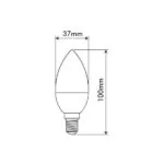 Vito 1500610 Лед Крушка OPTILED C37 6400K IP20 3.5W E14 220V