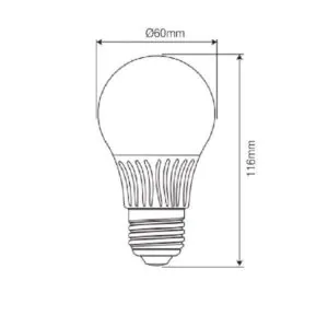 Vito 1512392 Лед Крушка GLOBUS-2 A60 2700K IP20 13.2W E27 220V