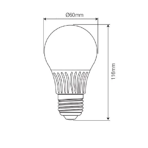 Vito 1512392 Лед Крушка GLOBUS-2 A60 2700K IP20 13.2W E27 220V