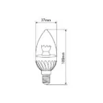 Vito 1512480 MICROSTAR-2 C37 CLEAR 2700K IP20 6W E14 220V