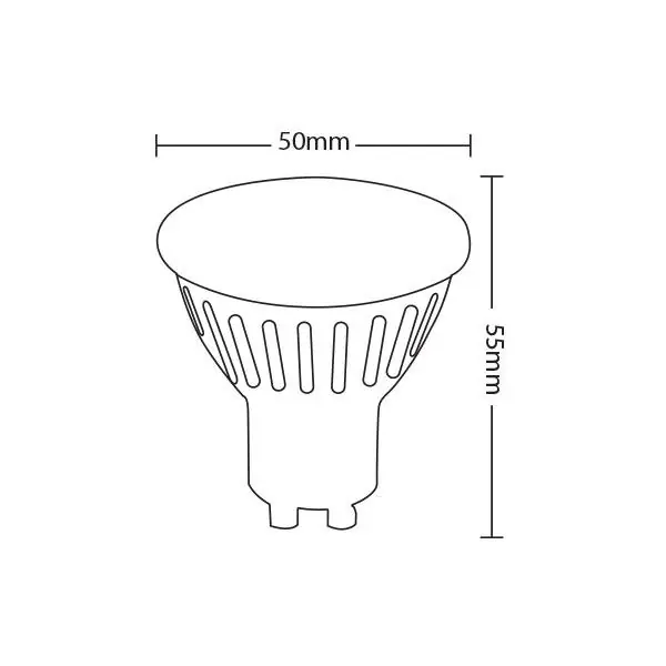 VITO 1512680 ЛЕД Лампа SPOTLED-2 PAR16 GU10 COB 6W 551Lm 6400K 60°