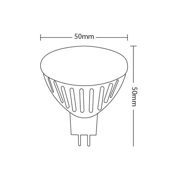 VITO 1513720 ЛЕД Лампа SPOTLED-2 GU5.3 MR16 6W 528Lm 6400K 12VDC