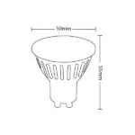 VITO 1513850 ЛЕД Лампа SPOTLED-2 6W GU10 414Lm 38° Димируема 2700K
