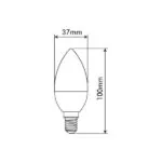 VITO 1513970 ЛЕД Лампа BASIS CANDLE C37 E14 3 3W 264Lm 6400K