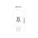 VITO 1514590 ЛЕД Филаментна Лампа LEDISONE-2-CLEAR ST64 8W 1016Lm E27 4000K