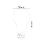 VITO 1514670 ЛЕД Филаментна Лампа LEDISONE-2-SOFT A60 E27 5.5W 660Lm 2700K