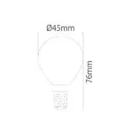 VITO 1514770 ЛЕД Филаментна Лампа LEDISONE-2-SOFT MINI GLOBE G45 E14 4W 460Lm 4000K