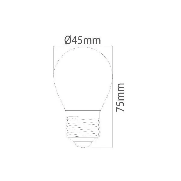 VITO 1514790 ЛЕД Филаментна Лампа LEDISONE-2-SOFT MINI GLOBE G45 E27 4W 448Lm 2700K
