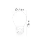 VITO 1514800 ЛЕД Филаментна Лампа LEDISONE-2-SOFT MINI GLOBE G45 E27 4W 460Lm 4000K