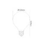 VITO 1514820 ЛЕД Филаментна Лампа LEDISONE-2-SOFT GLOBE G125 E27 8W 944Lm 2700K