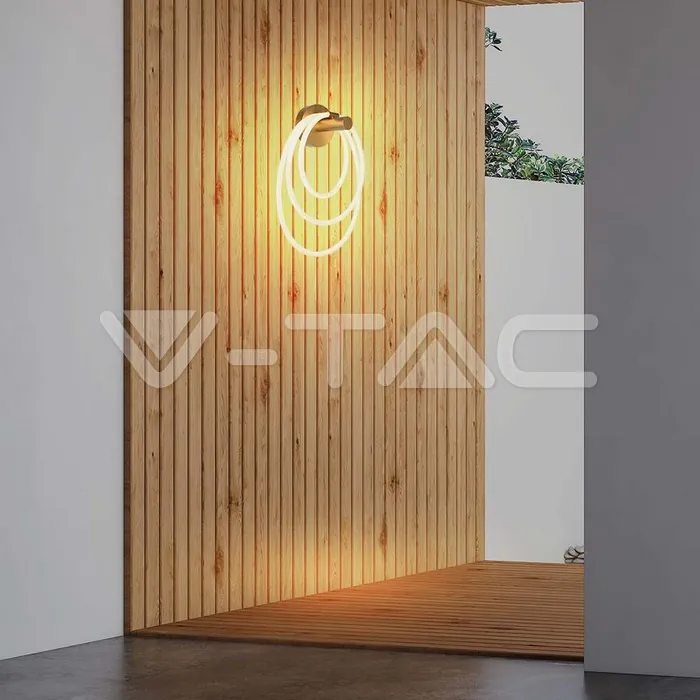 V-TAC VT-15348 LED Осветител 37W За Стена 3000K Злато