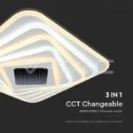 V-TAC VT-15356 150W LED Осветител За Таван (50*50*7CM) CCT: 3000K+6000K Димираща + Дистанционно