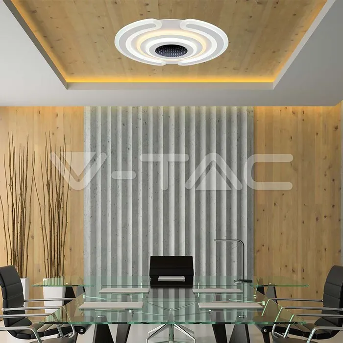 V-TAC VT-15358 95W LED Осветител За Таван (52*5CM) CCT: 3000K+6000K Димираща + Дистанционно