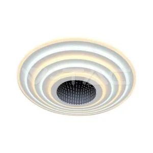 V-TAC VT-15359 125W LED Осветител За Таван (D50*7CM) CCT: 3000K+6000K Димираща + Дистанционно