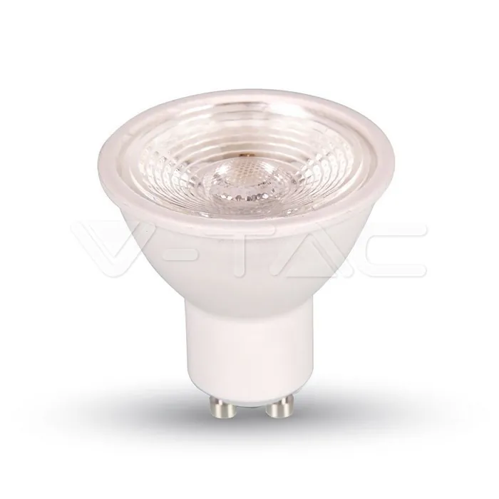 V-TAC VT-1668 LED Крушка 7W GU10 Пластик Лупа Димируема 6000K 38°
