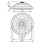 Kanlux 18120 Плафониера със сменяем източник на светлина FOGLER DL E27 220V IP20