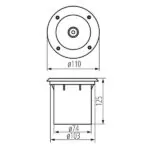 Kanlux 18194 Oprawa najazdowa MORO N GU10 220V