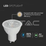 V-TAC VT-191 LED Крушка SAMSUNG Чип 6.5W GU10 38° 6400K