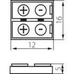 Kanlux 19030 Съединителен елемент за LED ленти CONNECTOR 12V