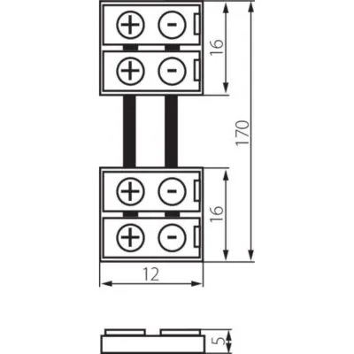 Kanlux 19033 Съединителен елемент за LED ленти CONNECTOR 12V