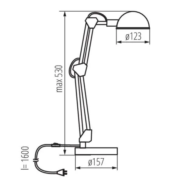 Kanlux 19301 Настолна лампа PIXA E14 220V IP20