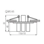 Kanlux 19610 Кристален Плафон CANTA G4 12V IP20