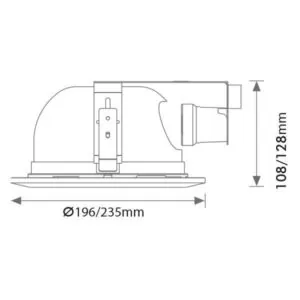 Vito 2000380 VEGA-8GH NICKEL 8 IP20 40W E27 220V