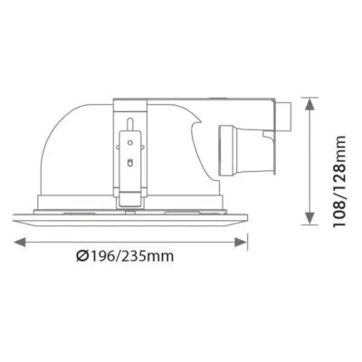 Vito 2000380 VEGA-8GH NICKEL 8 IP20 40W E27 220V