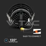 V-TAC VT-20059 LED Луна SAMSUNG Чип - 30W Рефлоктор COB Черна 6400К