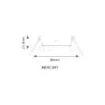 Vito 2010550 VT423A-35W PEARLY SILVER & GOLDEN MR11 IP20 35W G4 220V