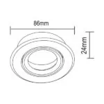 Vito 2011170 URANUS GU5.3 F.SILVER MR16 IP20 50W G5.3 220V