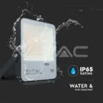 V-TAC VT-20173 50W LED Прожектор Със Светлинен Сензор SAMSUNG Чип Черно Тяло 4000K 100 lm/W