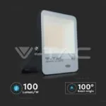 V-TAC VT-20177 100W LED Прожектор Със Светлинен Сензор SAMSUNG Чип Черно Тяло 6500K 100 lm/W