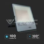 V-TAC VT-20183 200W LED Прожектор Със СветлиненСензор SAMSUNG Чип Черно Тяло 6500K 100 lm/W