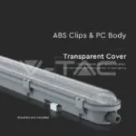 V-TAC VT-20201 LED Влагозащитено Тяло M-Серия 1500мм 48W 4000K Прозрачно 120lm/W