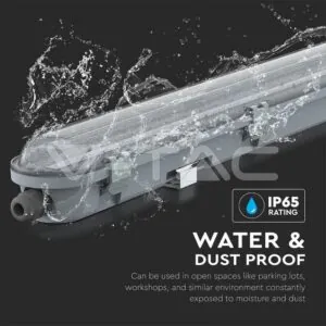 V-TAC VT-20205 LED Влагозащитено Тяло M-Серия 1200мм 36W 4000K Прозрачно 120lm/W