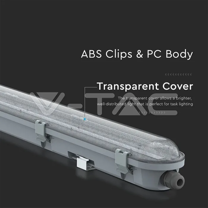 V-TAC VT-20205 LED Влагозащитено Тяло M-Серия 1200мм 36W 4000K Прозрачно 120lm/W