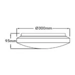 VITO 2020851 ЛЕД CEILING Осветление NOVA 15W 1500Lm 3000K IP20 Бяло