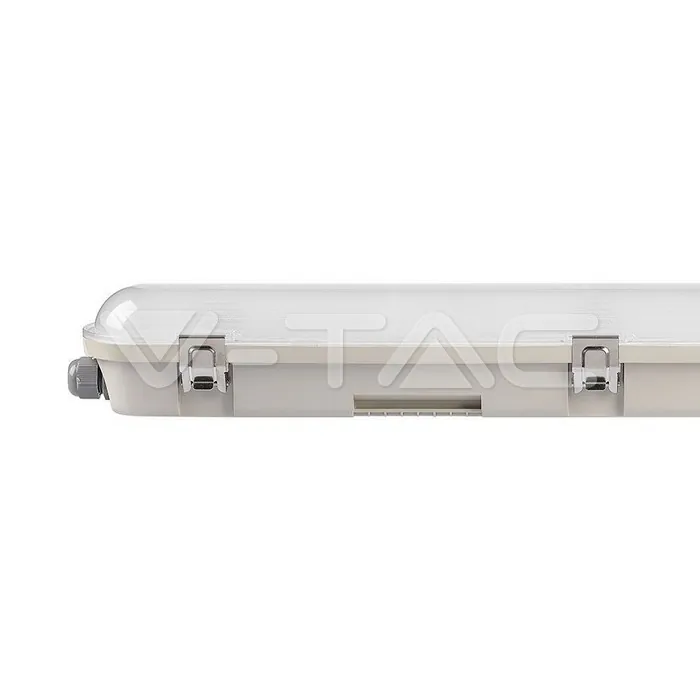 V-TAC VT-20212 LED Влагозащитено Тяло M-Серия 1200мм 36W 6400K Прозрачно Стоманен Клип 120 lm/W