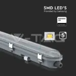 V-TAC VT-20212 LED Влагозащитено Тяло M-Серия 1200мм 36W 6400K Прозрачно Стоманен Клип 120 lm/W