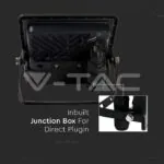 V-TAC VT-20261 20W LED Прожектор PIR Сензор SAMSUNG Чип Черно Тяло 6500K