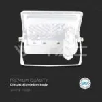 V-TAC VT-20269 10W LED Прожектор PIR Сензор SAMSUNG Чип Бяло Тяло 4000K