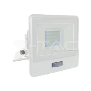 V-TAC VT-20271 20W LED Прожектор PIR Сензор SAMSUNG Чип Бяло Тяло 3000K